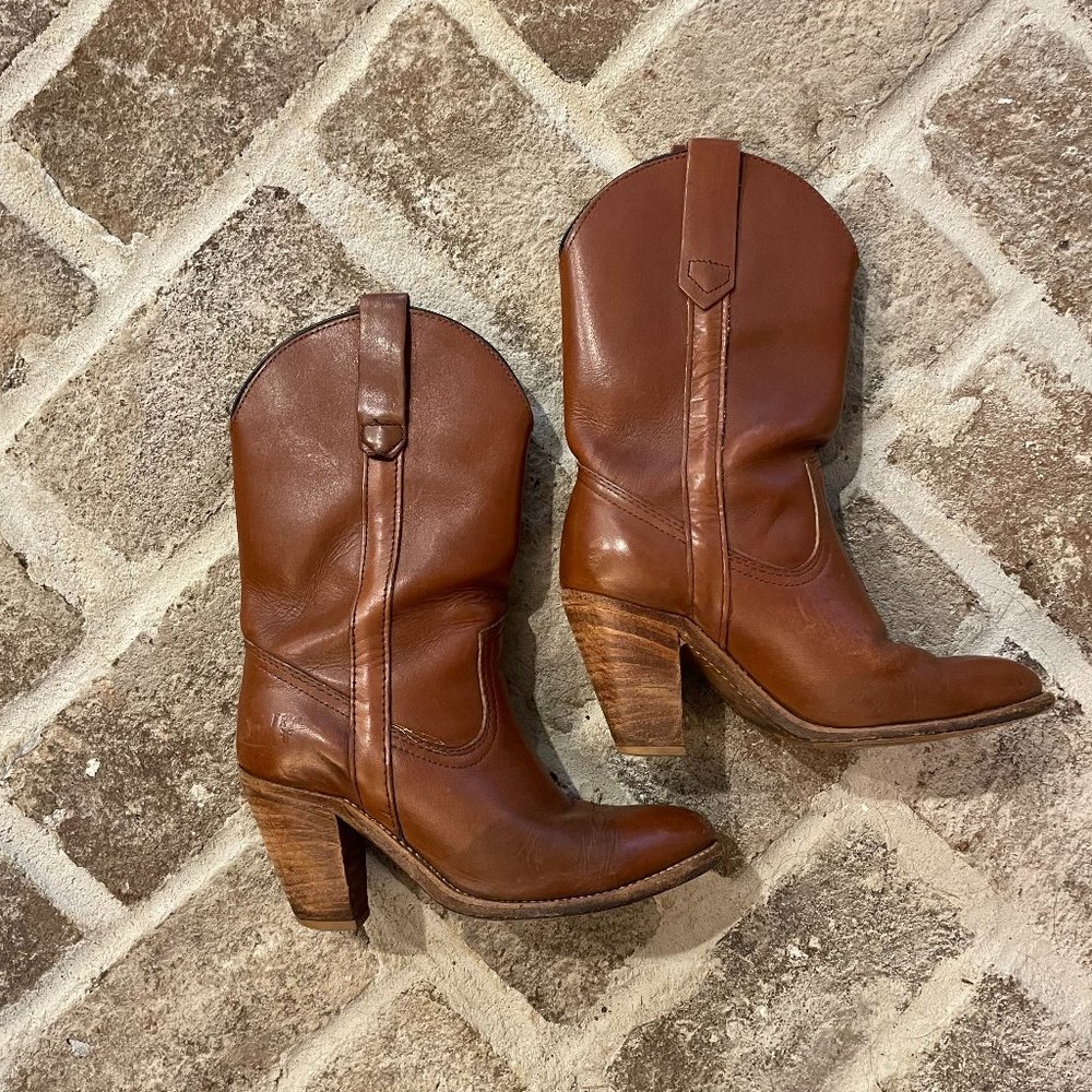 Vintage 1980s Frye Women's American Classics Brown Leather Boots